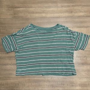 American Eagle Striped Crop Top